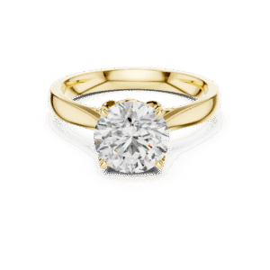 1.5CT Round Cut Diamond Ring In Lab Diamond