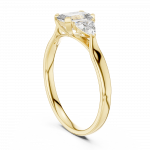 1CT Emerald Cut Three Stone Ladies Ring