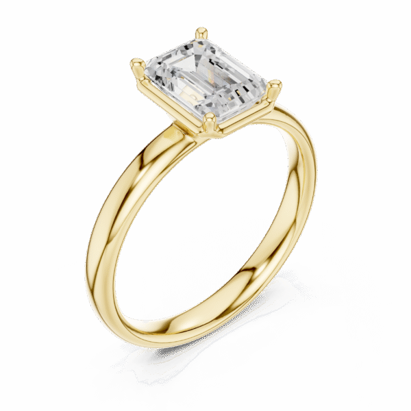 Timeless Emerald Solitaire Ring