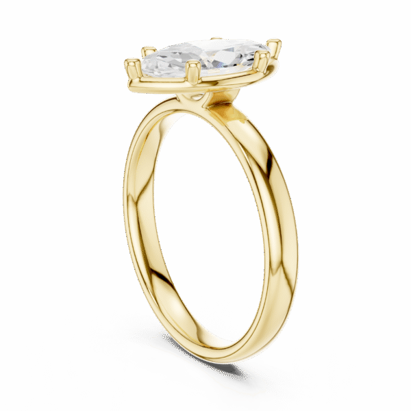 Elegant Marquise Cut Diamond Solitaire Ring