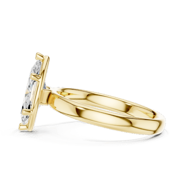 Elegant Marquise Cut Diamond Solitaire Ring