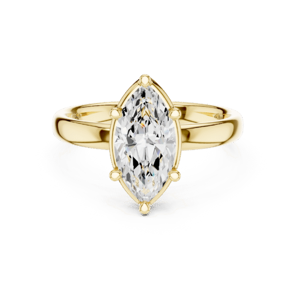 Elegant Marquise Cut Diamond Solitaire Ring