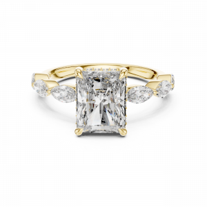 3CT Radiant Perfect Fit Lab Diamond Casual Ring