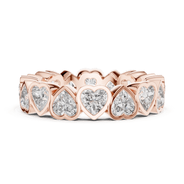 Love in Every Sparkle: Heart Diamond Eternity Ring