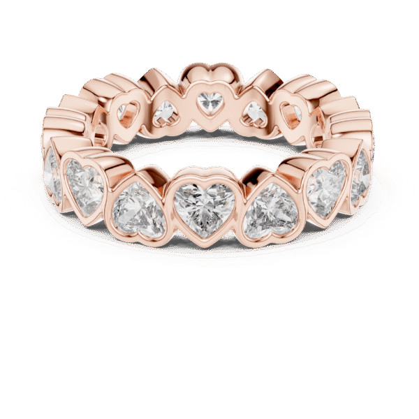 Love in Every Sparkle: Heart Diamond Eternity Ring