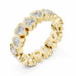 Love in Every Sparkle: Heart Diamond Eternity Ring