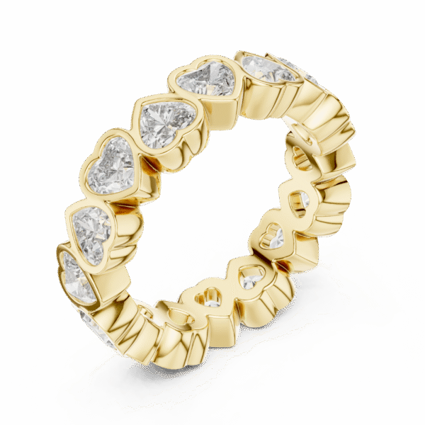 Love in Every Sparkle: Heart Diamond Eternity Ring