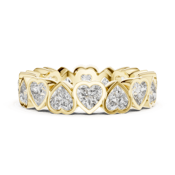 Love in Every Sparkle: Heart Diamond Eternity Ring