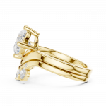 Oval Cut Diamond Set with Round Diamond Band