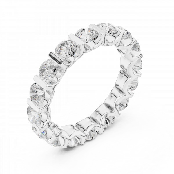 Striking Bar-Set Diamond Eternity Ring