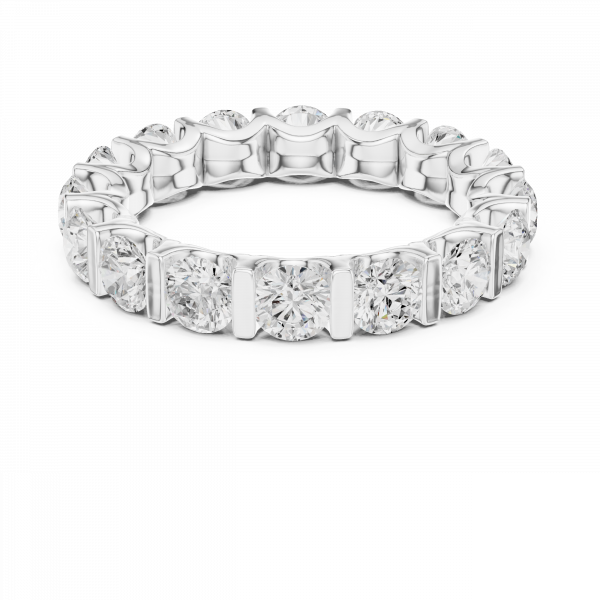 Striking Bar-Set Diamond Eternity Ring