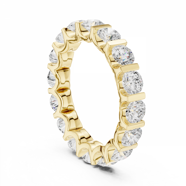 Striking Bar-Set Diamond Eternity Ring