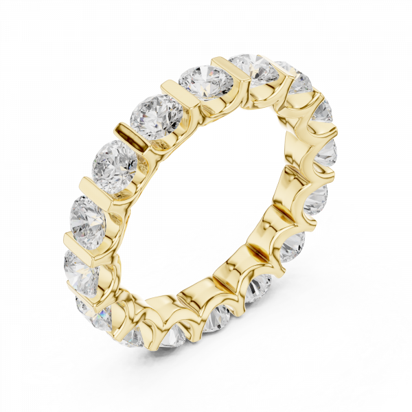 Striking Bar-Set Diamond Eternity Ring
