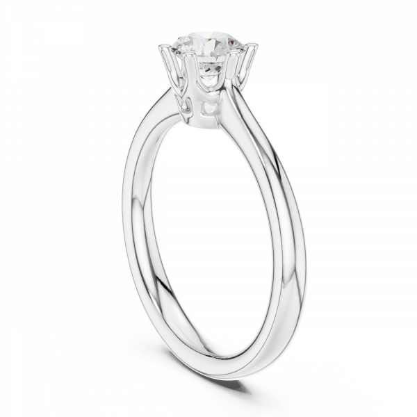 Heritage Solitaire Round Brilliant Engagement Ring In Lab Grown Diamond