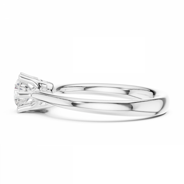 Heritage Solitaire Round Brilliant Engagement Ring In Lab Grown Diamond