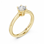 Heritage Solitaire Round Brilliant Engagement Ring In Lab Grown Diamond