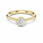 Heritage Solitaire Round Brilliant Engagement Ring In Lab Grown Diamond