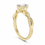 Eternal Knot Oval Diamond Engagement Ring In Lab Grown Diamond