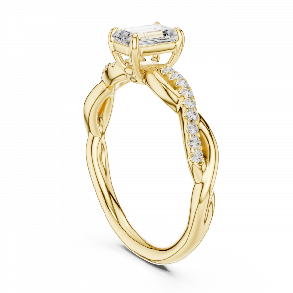 Eternal Knot Oval Diamond Engagement Ring In Lab Grown Diamond