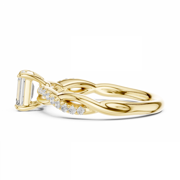 Eternal Knot Oval Diamond Engagement Ring In Lab Grown Diamond