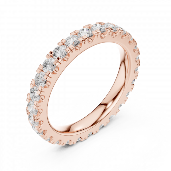 Round Diamond Eternity Band