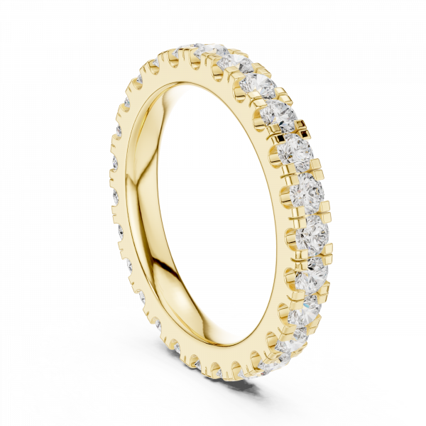 Round Diamond Eternity Band