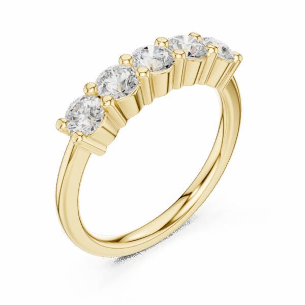 Luminara Five-Stone Diamond Ring In Lab Grown Diamond