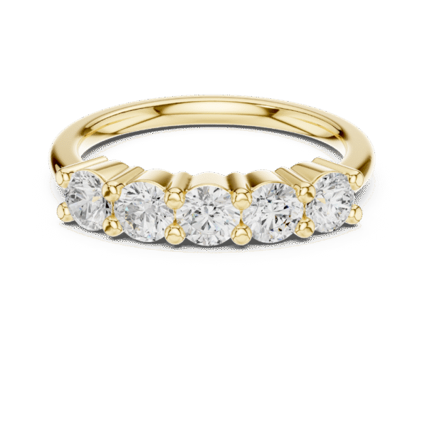 Luminara Five-Stone Diamond Ring In Lab Grown Diamond