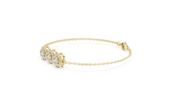 Triple Sparkle Gold Bracelet