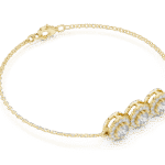 Triple Sparkle Gold Bracelet