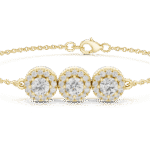 Triple Sparkle Gold Bracelet