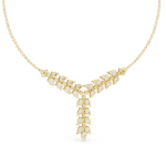 Leaf Diamond Drop Necklace