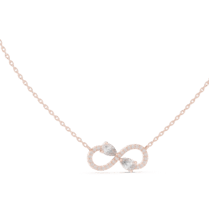 Infinty Pendant Lab-Diamond Necklace